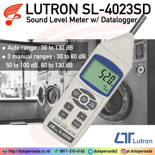 Lutron SL-4023SD - Sound Level Meter w/ Datalogger - NON GARANSI