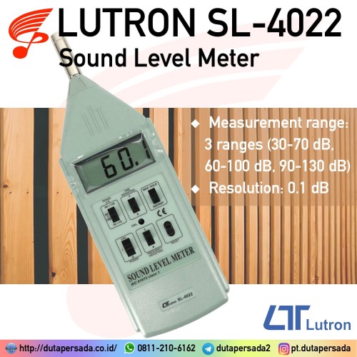 Lutron SL-4022 Sound Level Meter - NON GARANSI