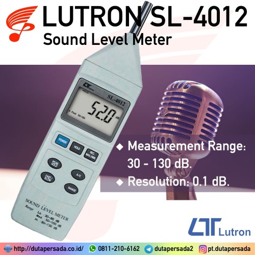 Lutron SL-4012 Sound Level Meter - NON GARANSI