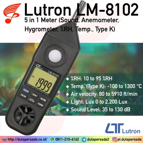 Lutron LM-8102 5 in 1 Meter - NON GARANSI