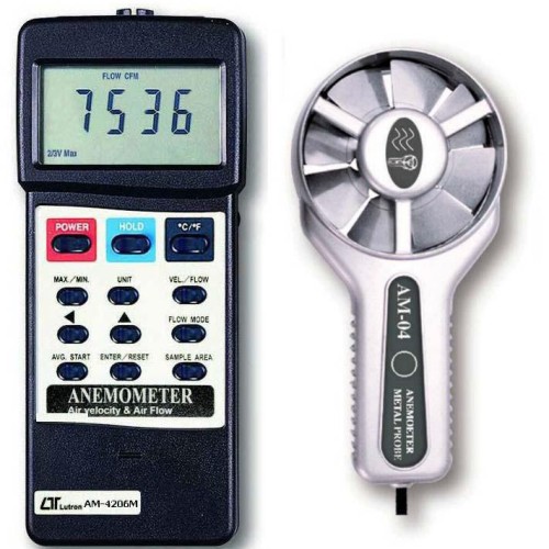 Lutron AM-4206M Metal Vane Anemometer - NON GARANSI