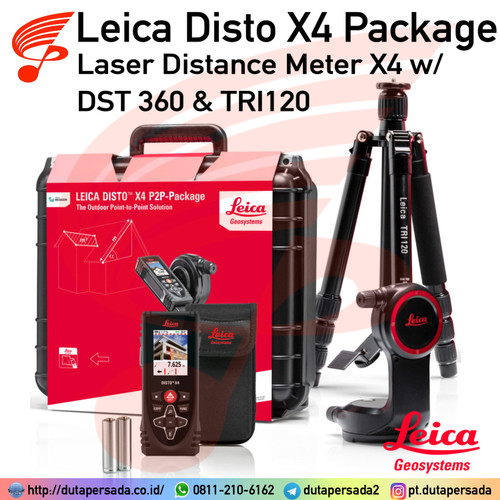 Leica Disto X4 Package Laser Distance Meter X4 w/ TRI120 and DST 360