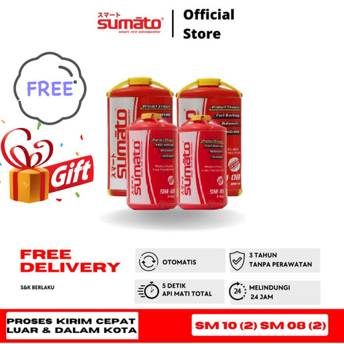 [EZO.0200015] Sumato - Alat Pemadam Api Otomatis BUNDLING SM 08 2 PCS SM 10 2 PCS