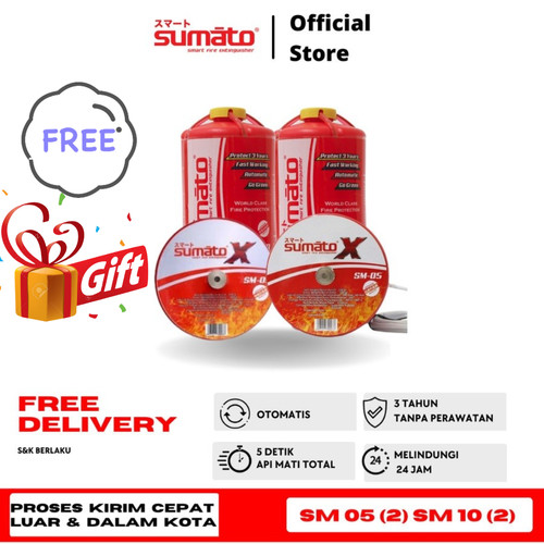 [EZO.0200016] Sumato - Alat Pemadam Api Otomatis BUNDLING SM 05 2 PCS SM 10 2 PCS