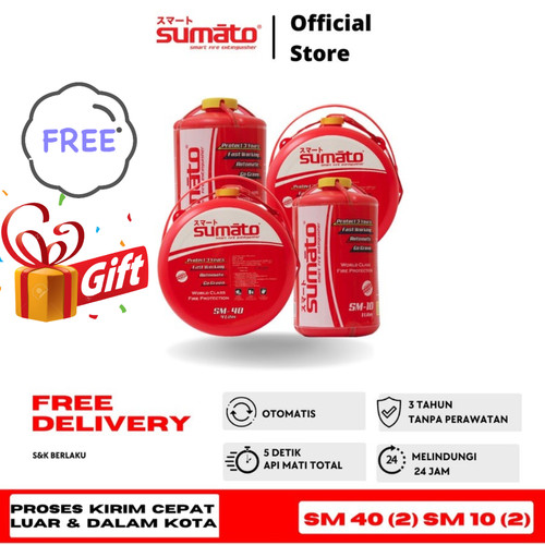 [EZO.0200017] Sumato - Alat Pemadam Otomatis BUNDLING SM 40 ( 2 PCS ) SM 10 (2 PCS)