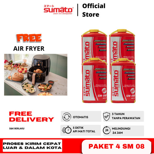 [EZO.0200018] APAR - Alat Pemadam Api Ringan Merk Sumato Type SM 08 Bundling 4 pcs