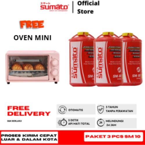 [EZO.0200020] Sumato - Alat Pemadam Api Otomatis Bundling 3 pcs SM 10