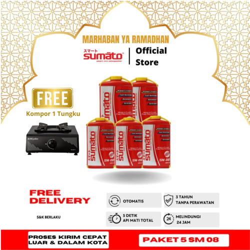SUMATO - APAR - ALAT PEMADAM API OTOMATIS - BUNDLING SM 08 - 5 Pcs