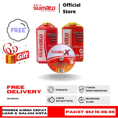[EZO.0200043] Sumato - Alat Pemadam Api Otomatis Bundling 3 pcs SM 05 SM 08 SM 10
