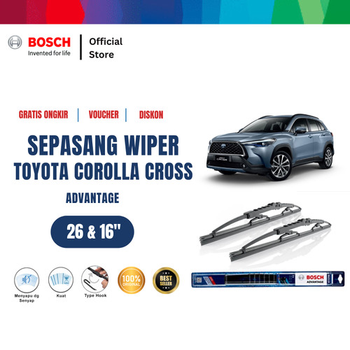 [EZR.2400086] Bosch Wiper Mobil Toyota Corolla Cross Advantage  26"&16"
