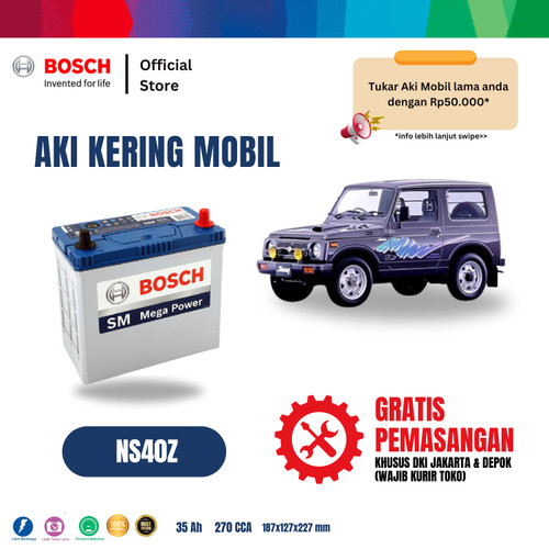 [EZR.2400129] Aki Mobil Suzuki Katana Bosch MF NS40Z - 40B19R