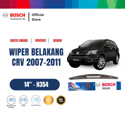 [EZR.2400167] Bosch Rear Wiper Belakang Mobil Honda CR-V 2007-2011 Lock 3 14" H354