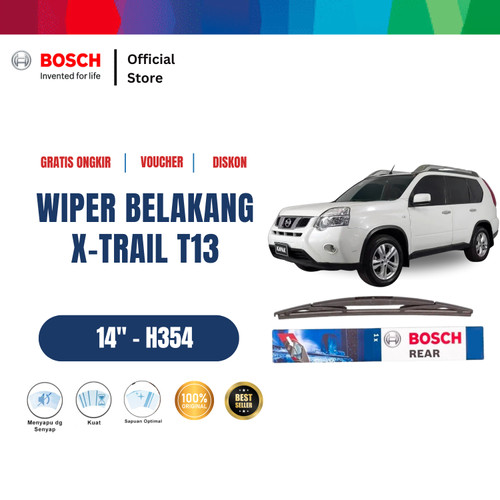 [EZR.2400171] Bosch Rear Wiper Belakang Mobil Nissan X-Trail T31 Lock 3 14" H354