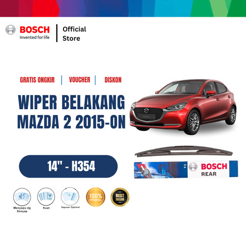 [EZR.2400172] Bosch Rear Wiper Belakang Mobil Mazda 2 2015-On Lock H354