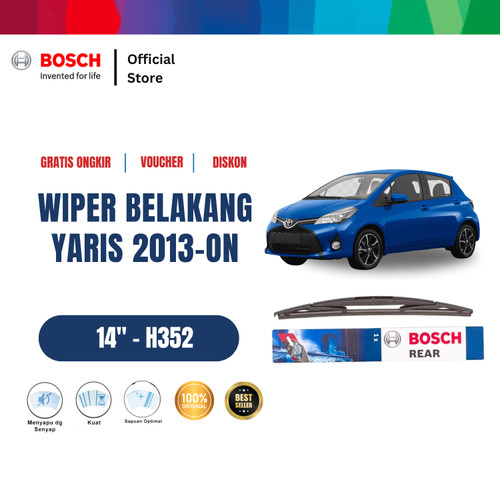 [EZR.2400177] Bosch Rear Wiper Belakang Mobil Toyota Yaris 2013-On Lock 2 14" H352