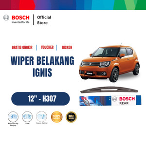 [EZR.2400193] Bosch H307 Rear Wiper Kaca Belakang Mobil Suzuki Ignis - Lock 2 Size 12 Inci