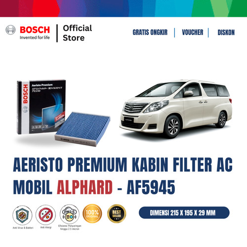 [EZR.2400204] Bosch AF5945 Aeristo Premium Filter Kabin Anti Virus Mobil Alphard