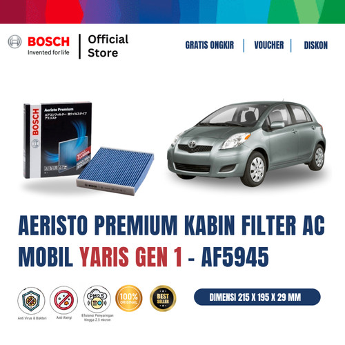 [EZR.2400205] Bosch AF5945 Aeristo Premium Filter Kabin Anti Virus Mobil Yaris Gen1