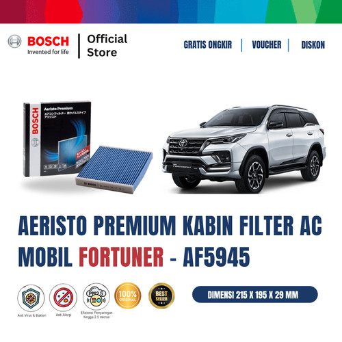 [EZR.2400207] Bosch AF5945 Aeristo Premium Filter Kabin/AC Anti Virus Mobil Fortuner