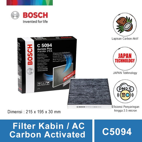 [EZR.2400800] Bosch C5094 Carbon Filter Kabin/AC untuk mobil Fortuner Innova & Noah