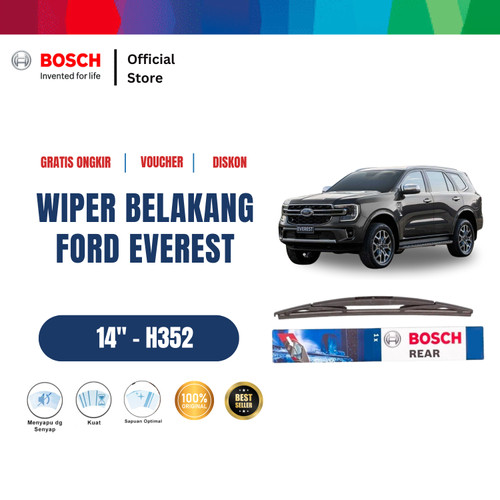 [EZR.2400255] Bosch H352 Rear Wiper Kaca Belakang Mobil Ford Everest Rock Lock 2 Size 14 Inci