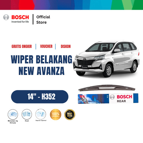 [EZR.2400256] Bosch Rear Wiper Kaca Belakang Mobil New Avanza Rock Lock 2 14" H352
