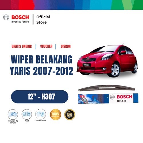 [EZR.2400266] Bosch Rear Wiper Belakang Mobil Toyota Yaris Rock Lock 12" H307
