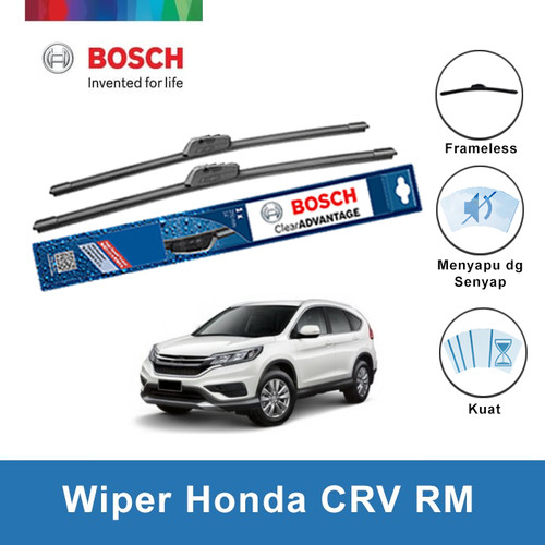 [EZR.2400309] Bosch Sepasang Wiper Mobil Honda CRV RM Frameless Advantage 26 dan 16 Inci