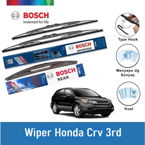 [EZR.2400312] Bosch Wiper Mobil Honda CRV 3rd Gen Set Advantage 26 - 17 Inci dan H354