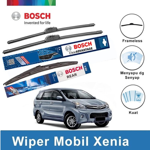 [EZR.2400315] Bosch Wiper Kaca Mobil Daihatsu New Xenia Frameless Size 20 - 16 Inci dan H352 - Warna