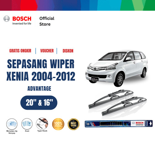 [EZR.2400316] Bosch Sepasang Wiper Kaca Mobil Daihatsu New Xenia Advantage 20" & 16"