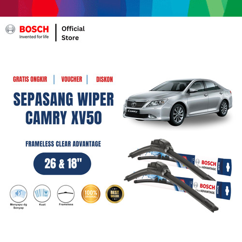 [EZR.2400367] Bosch Sepasang Wiper Mobil Toyota Camry XV50 Frameless New 26 & 18