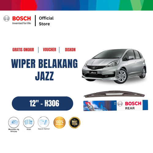 [EZR.2400377] Bosch Rear Wiper Kaca Belakang Mobil Honda Jazz Rock Lock 3 12" H306
