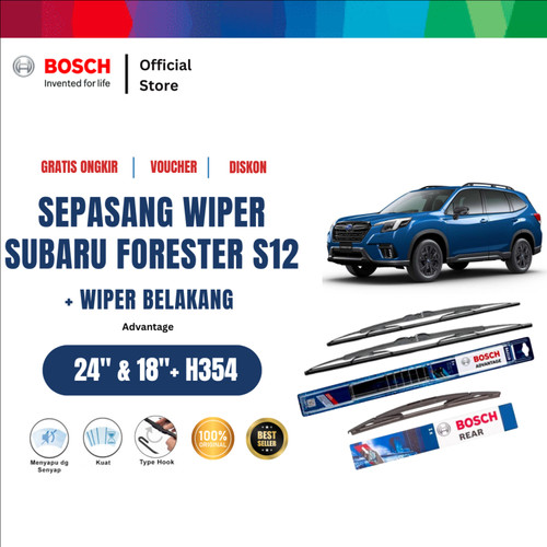 [EZR.2400435] Bosch Wiper Mobil Subaru Forester S12 Set Advantage 24 - 18 Inci dan H354