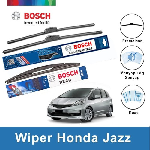 [EZR.2400438] Bosch Wiper Mobil Honda Jazz Frameless Advantage Set 26 & 14 + H306