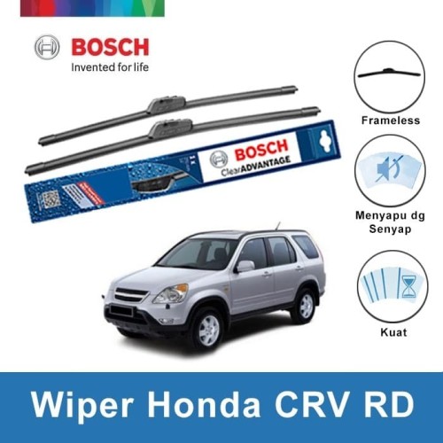 [EZR.2400450] Bosch Sepasang Wiper Mobil Honda CR-V RD Frameless Advantage 21 & 20