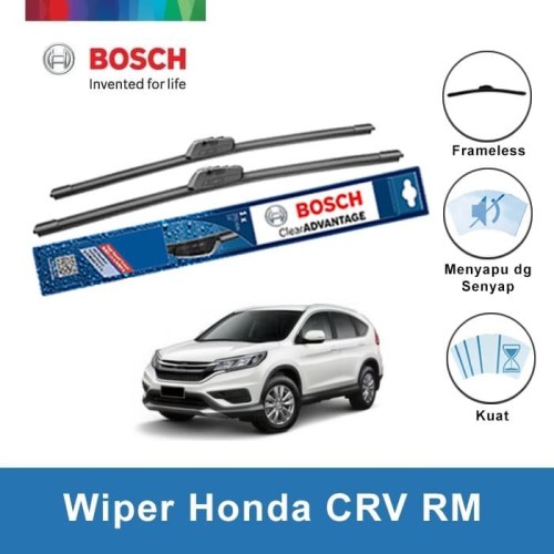 [EZR.2400451] Bosch Sepasang Wiper Mobil Honda CR-V RM Frameless Advantage 26 & 16