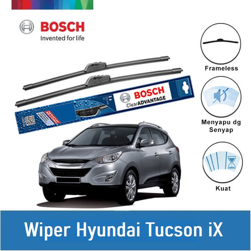 [EZR.2400456] Bosch Sepasang Wiper Mobil Tucson iX Frameless Clear Advantage 24 & 16