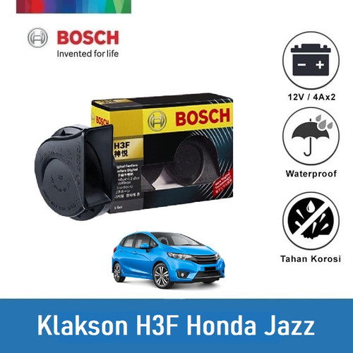 [EZR.2400463] Bosch Klakson Mobil Honda Jazz H3F Digital Fanfare (Keong) Black 12V - Spesifikasi