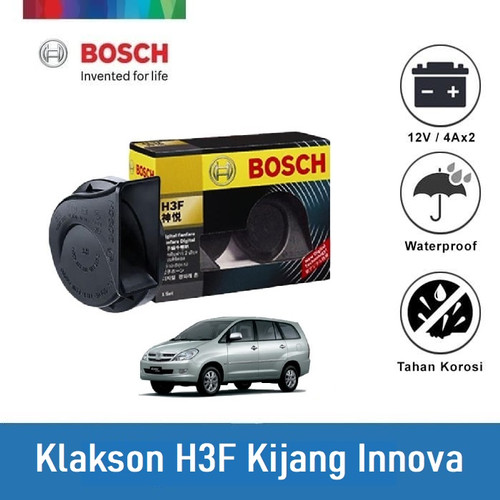 [EZR.2400464] Bosch Klakson Mobil Toyota Kijang Innova H3F Digital Fanfare (Keong) Car - Spesifikasi