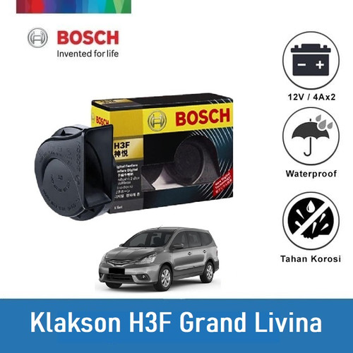 [EZR.2400465] Bosch Klakson Nissan Grand Livina H3F Digital Fanfare (Keong) Black - Spesifikasi