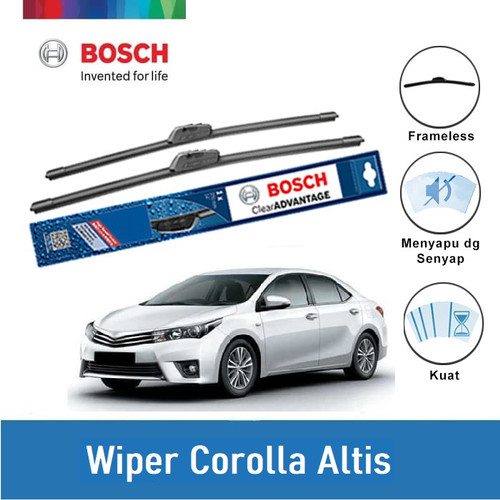 [EZR.2400475] Bosch Sepasang Wiper Mobil Toyota Corolla Altis Frameless 22" & 16"