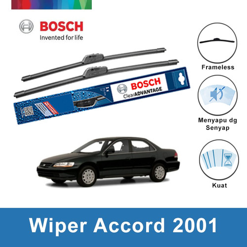 [EZR.2400482] Bosch Sepasang Wiper Mobil Honda Accord Frameless New Clear 22" & 20"