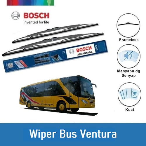 [EZR.2400514] Bosch Sepasang Wiper Kaca Bus Tipe Ventura Advantage 28 & 28" - 2 Buah