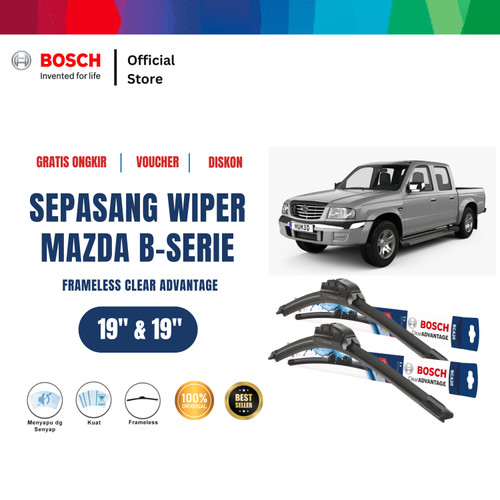 [EZR.2400617] Bosch Sepasang Wiper Mobil Mazda B-Serie 2003-2006 Advantage 19 dan 19 Inci