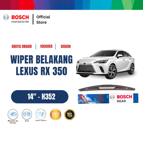 [EZR.2400734] Bosch H352 Rear Wiper Kaca Belakang Mobil Lexus RX-350 - Rock Lock 2 Size 14 Inci
