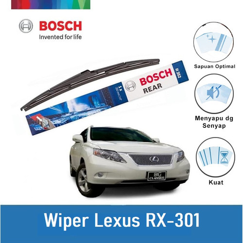 [EZR.2400736] Bosch H352 Rear Wiper Kaca Belakang Mobil Lexus RX-301 - Lock 2 Size 14 Inci