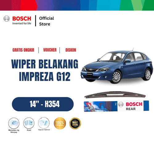 [EZR.2400738] Bosch H354 Rear Wiper Belakang Mobil Subaru Impreza Rock Lock 3 Size 14 Inci