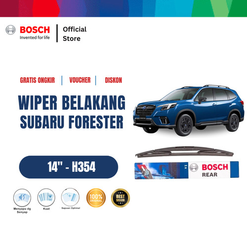[EZR.2400739] Bosch H354 Rear Wiper Belakang Mobil Subaru Forester Rock Lock 3 Size 14 Inci