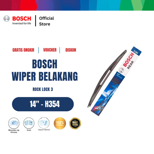 [EZR.2400761] Bosch Rear Wiper Kaca Belakang Mobil Rock Lock 3 14" H354 - 1 Buah
